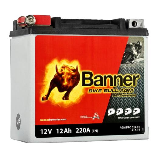 Banner Bike Bull AGM PRO 12V 12Ah / AGM PRO 514 01 - BETX 14