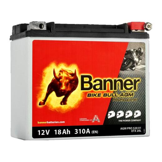 Banner Bike Bull AGM PRO 12V 18Ah / AGM PRO 520 01 - BETX 20L