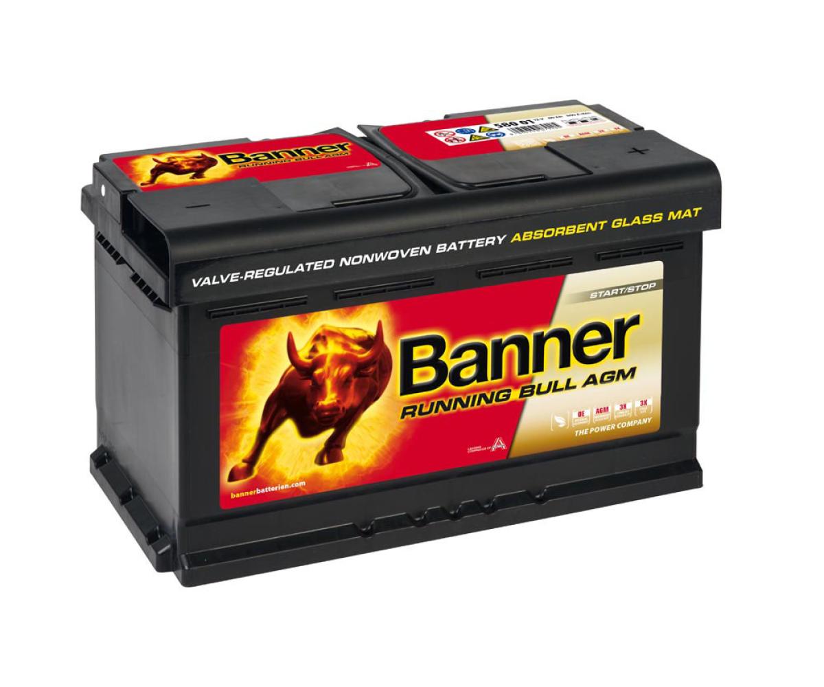 Banner Running Bull 12V 80Ah / AGM 580 01