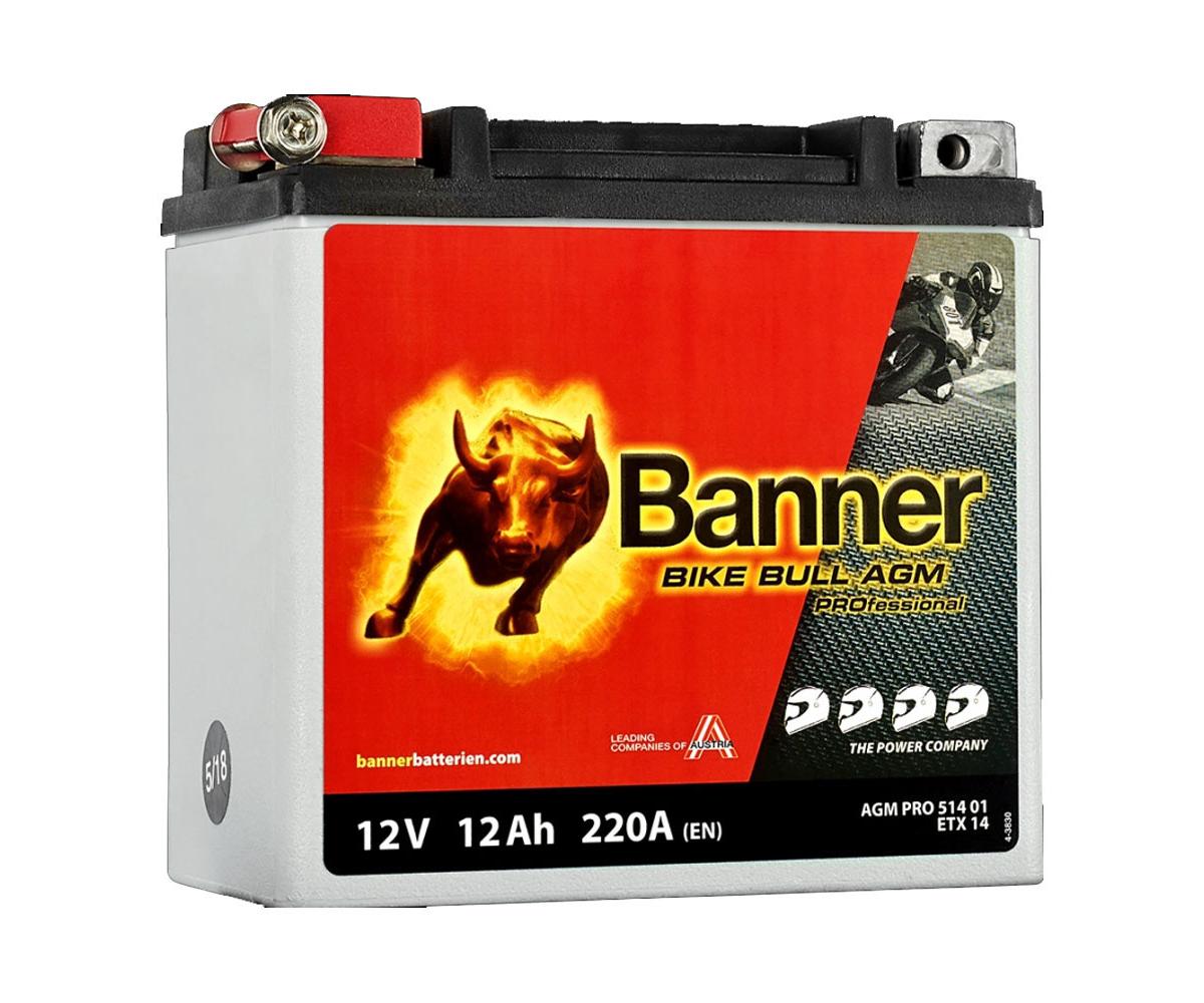 Banner Bike Bull AGM PRO 12V 12Ah / AGM PRO 514 01 - BETX 14