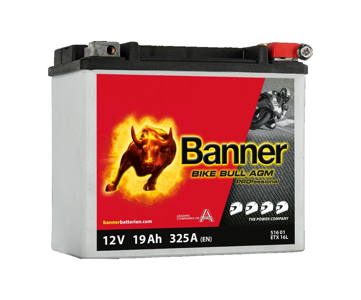 Banner Bike Bull AGM PRO 12V 19Ah / AGM PRO 516 01 - BETX 16L