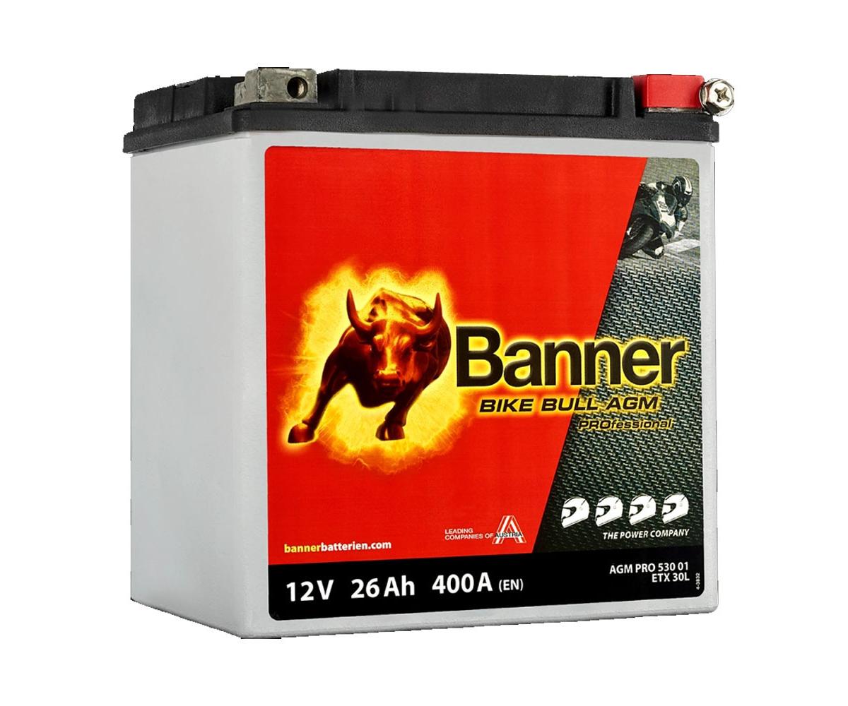 Banner Bike Bull AGM PRO 12V 26Ah / AGM PRO 530 01 - BETX 30L