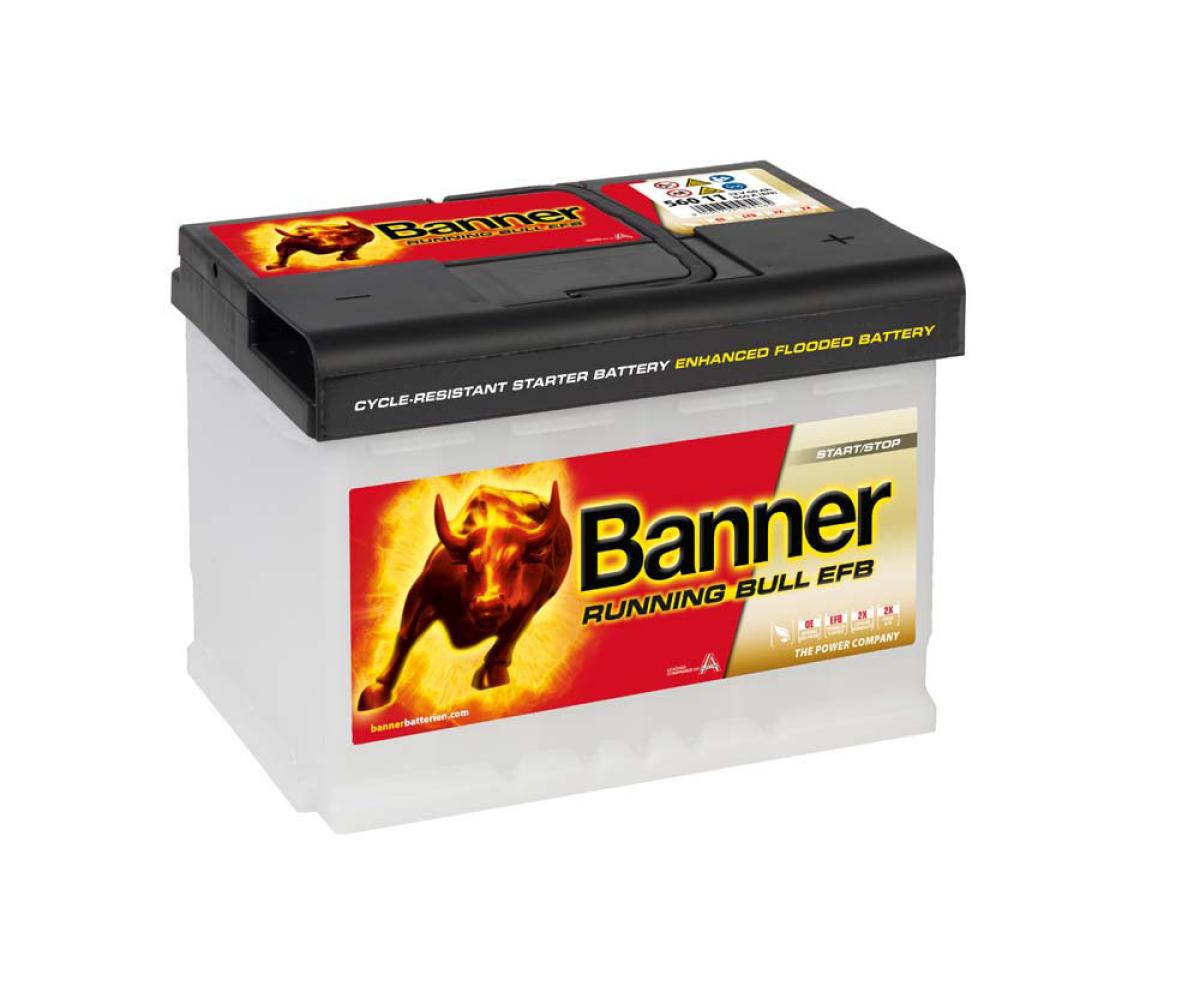 Banner Running Bull 12V 60Ah / EFB 560 11 | für Start/Stop-Anwendung